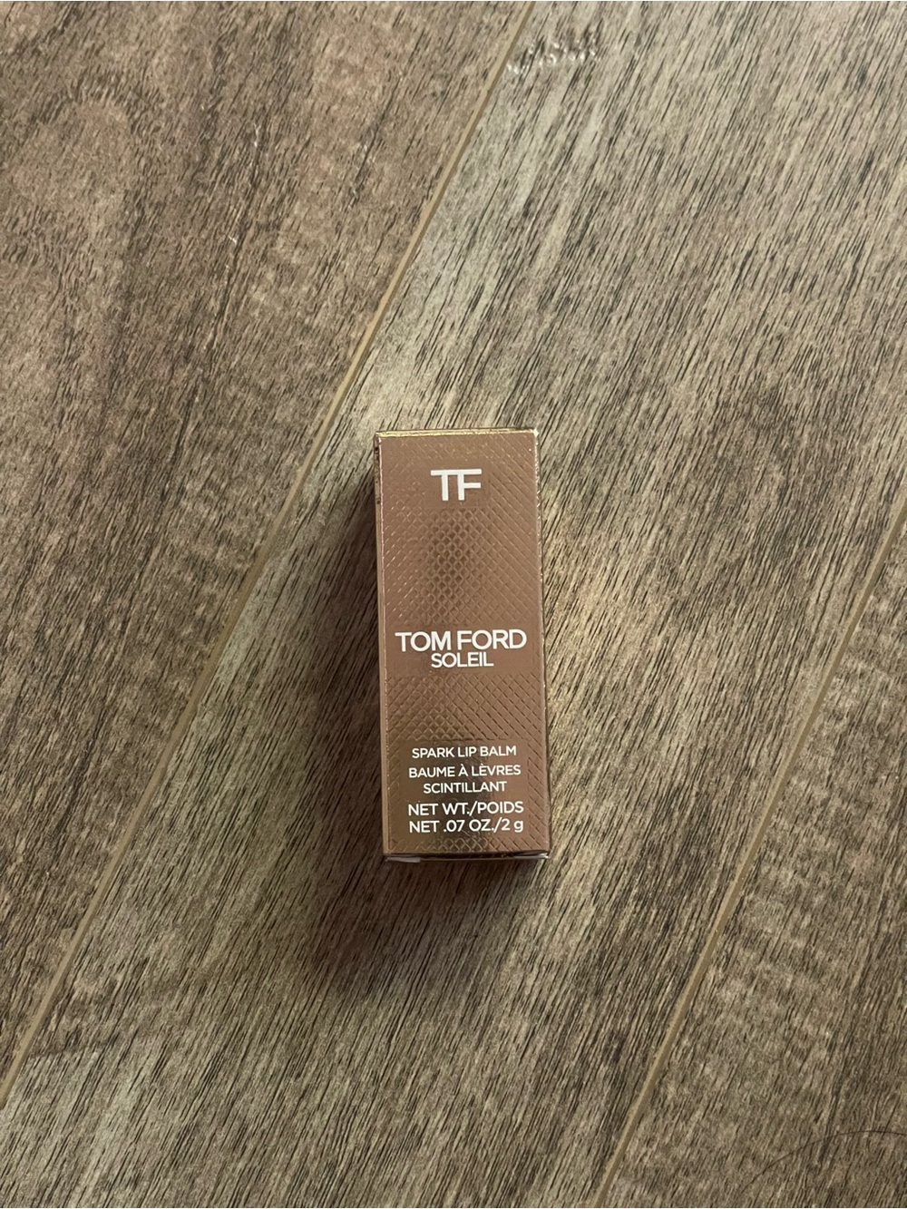 Tom Ford Soleil Spark Lip Balm - Brown & Gold Accents